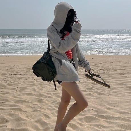 elegant comfort lace hoodie /2color　NK1718
