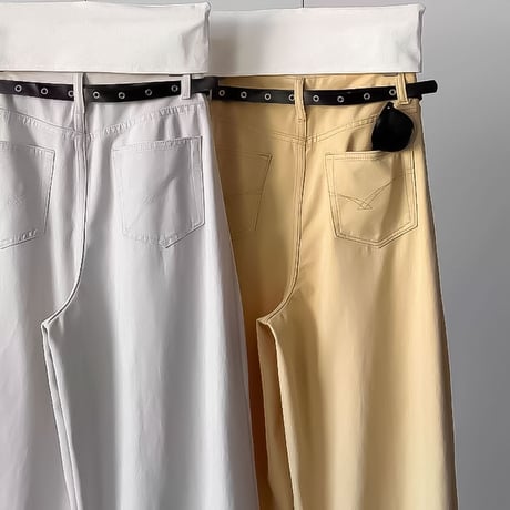tucked voluminous wide pants /2color　NK2309