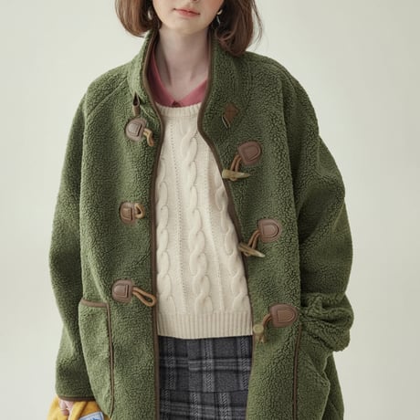 piping boa duffle coat　NK2053