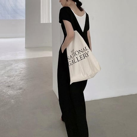 deep v-neck wide all-in-one　NK1823