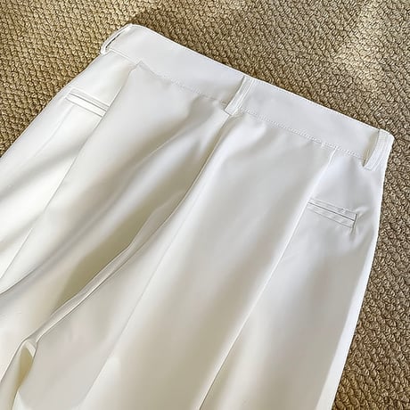 relaxed tuck wide pants /3color　NK2182