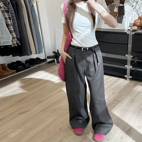 tailored wide leg pants /2color　NK1767