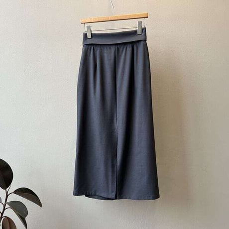 assynmetry tuck skirt /2color　NK1137