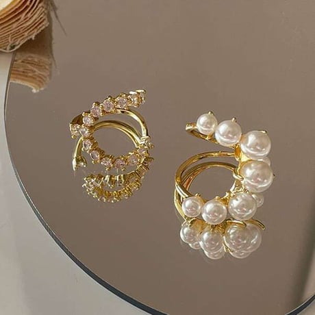 stone & pearl ring /2color　NK1207