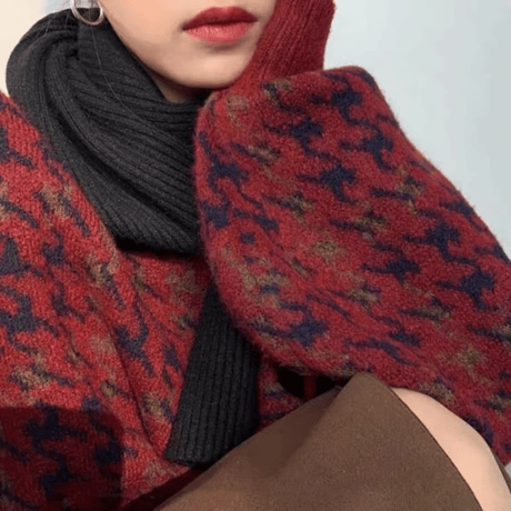 retro high neck knit/2color　NK1711