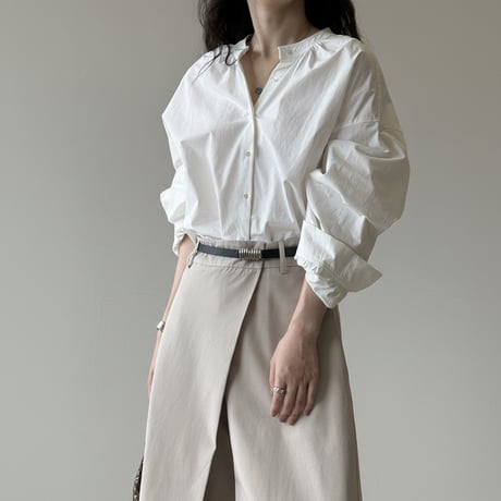 band collar volume sleeve shirt　NK1968
