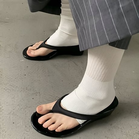 low wedge thong sandal /4color　NK1838