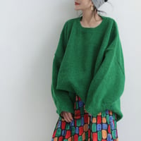 big size knit pullover /3color　NK1716