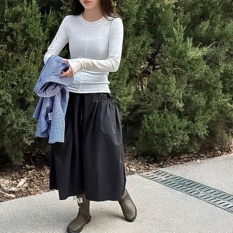 center seam long sleeve knit /4color　NK2310