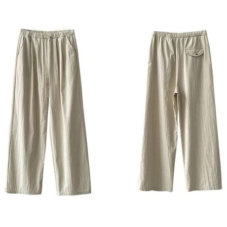drawstring wide pants /3color　NK1138