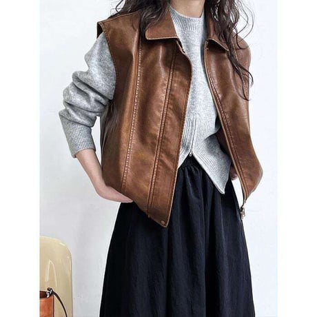 front slit knit pullover /3color　NK1073