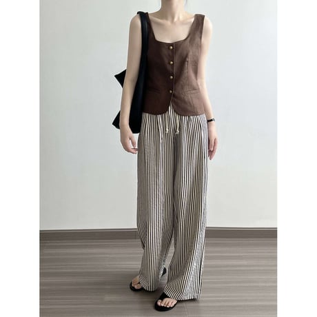stripe wide leg pants　NK1112