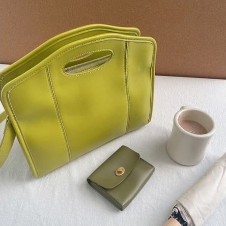 2way classical leather square bag /3color　NK1599