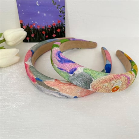 color paint hair headband /3color　NK1601
