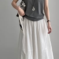 balloon silhouette long skirt /4color　NK2248