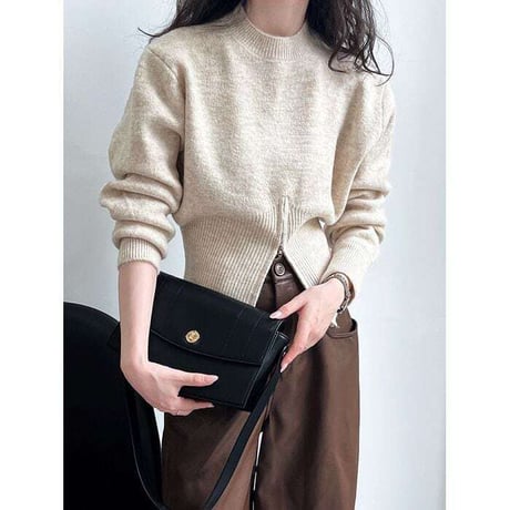 front slit knit pullover /3color　NK1073