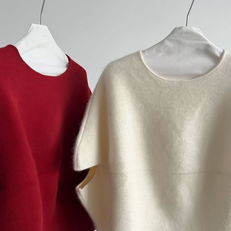 dolman cocoon knit vest /3color　NK2081