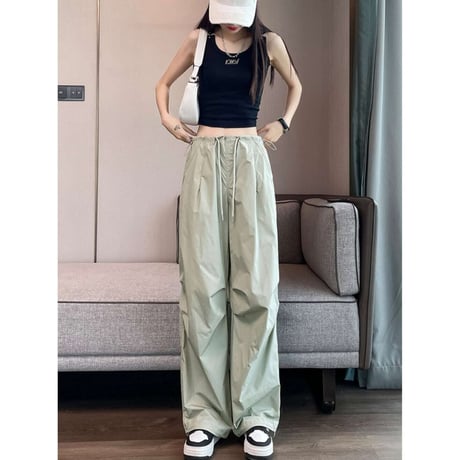draw string cargo pants /3color　NK1363