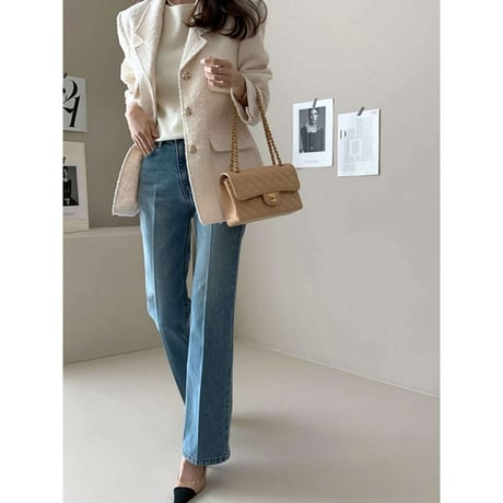 tweed tailored jacket /2color　NK1272