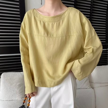back ribbon design blouse /3color　NK2311