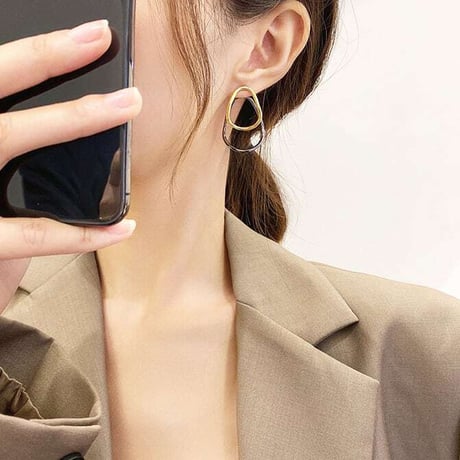 double hoop pierce　NK1259
