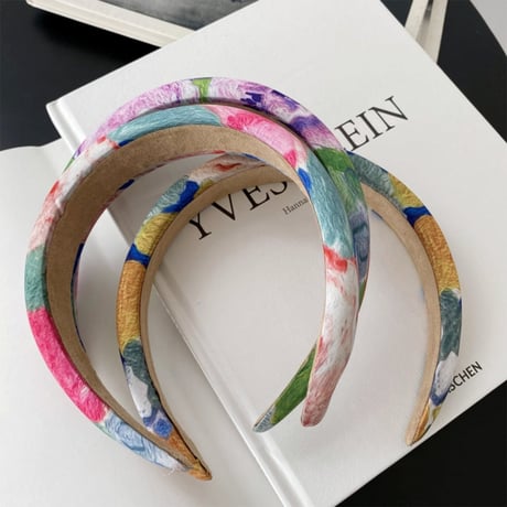 color paint hair headband /3color　NK1601