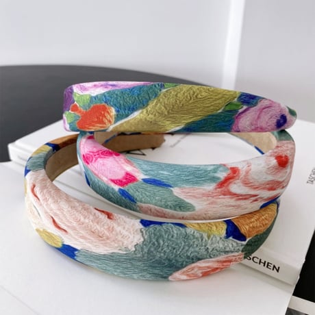 color paint hair headband /3color　NK1601