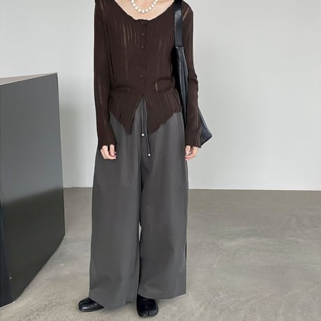 volume wide easy pants /3color　NK1954