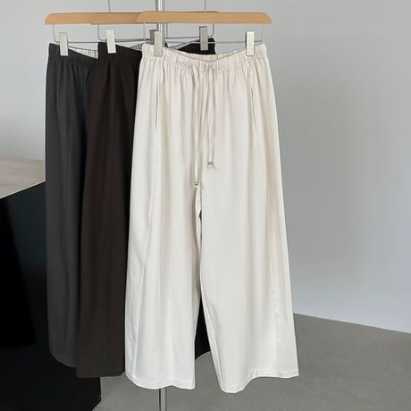 volume wide easy pants /3color　NK1954