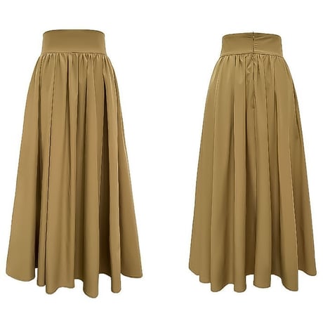 high waist flare maxi skirt /3color　NK2318