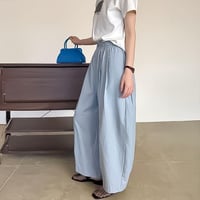 cotton lyocell tuck wide pants /2color　NK2206