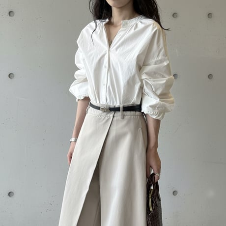 band collar volume sleeve shirt　NK1968