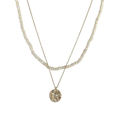two-piece pearl necklace　NK1211