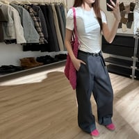 tailored wide leg pants /2color　NK1767