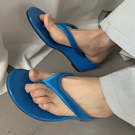 low wedge thong sandal /4color　NK1838