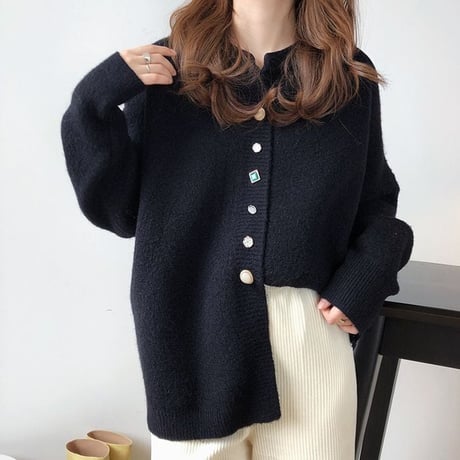 random bijoux button cardigan /4color　NK1985