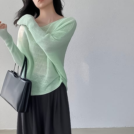 off shoulder dolman knit /7color　NK2316