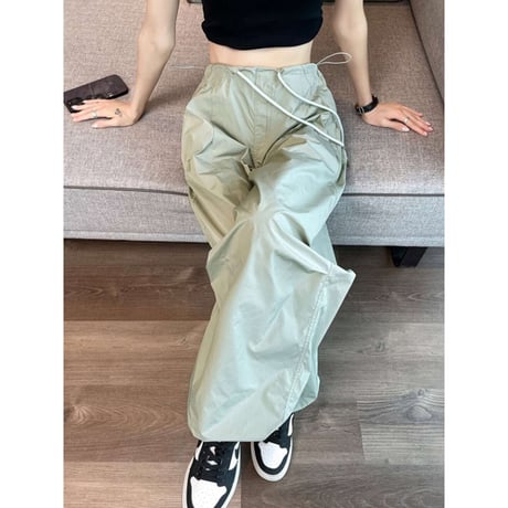 draw string cargo pants /3color　NK1363