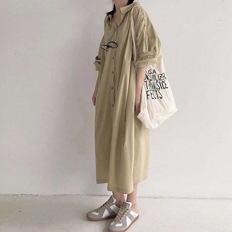 back drape shirt one-piece　NK1105