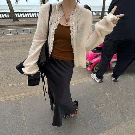 delicate elegance lace cardigan /2color　NK1720