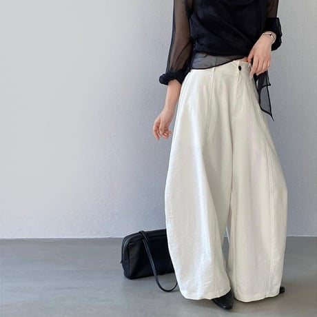 relaxed cocoon wide pants /3color　NK2177