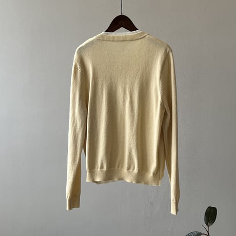 layered design knit cardigan /3color　NK1988