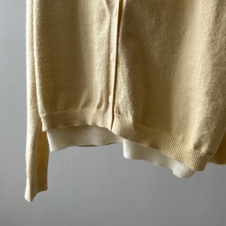 layered design knit cardigan /3color　NK1988