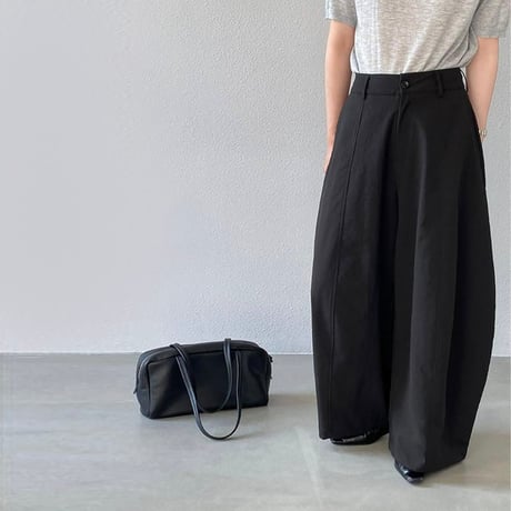 relaxed cocoon wide pants /3color　NK2177
