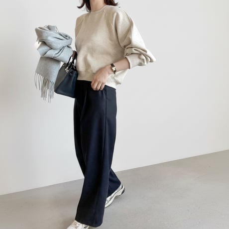 raglan volume sleeve sweat pullover /2color　NK1993