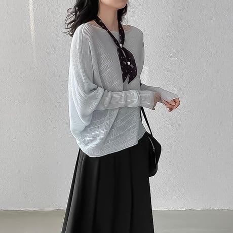 off shoulder dolman knit /7color　NK2316