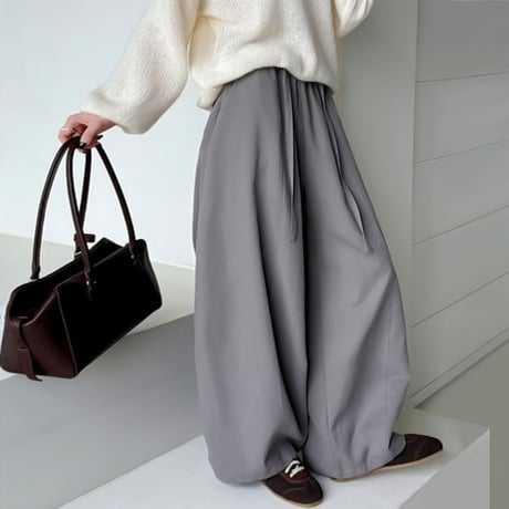 volume tuck wide pants /3color　NK1943