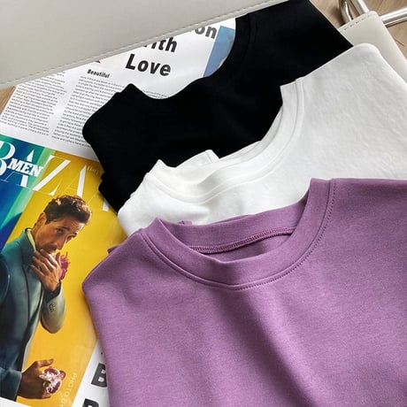 french sleeve design pullover /3color　NK1809