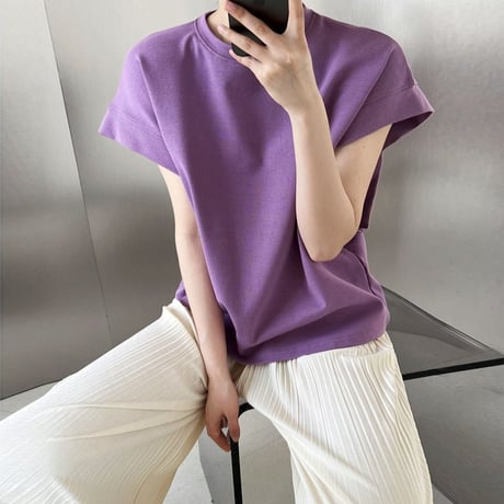 french sleeve design pullover /3color　NK1809