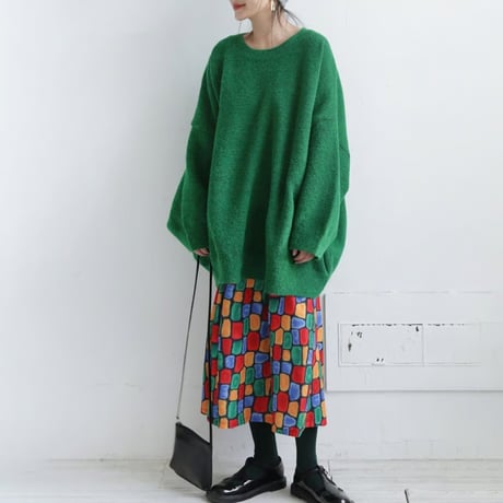 stained a-line skirt　NK1717